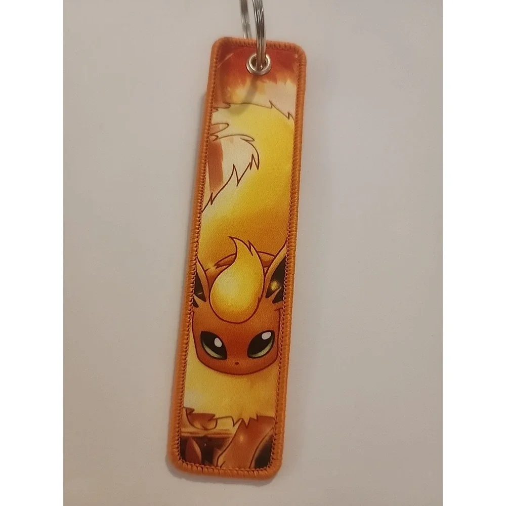 Pokemon 1 Piece Double Sided‎ 5 Inch Flareon Keychain